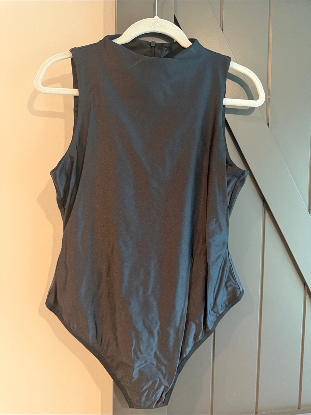 Skims XL Black Sleeveless High-Neck Bodysuit